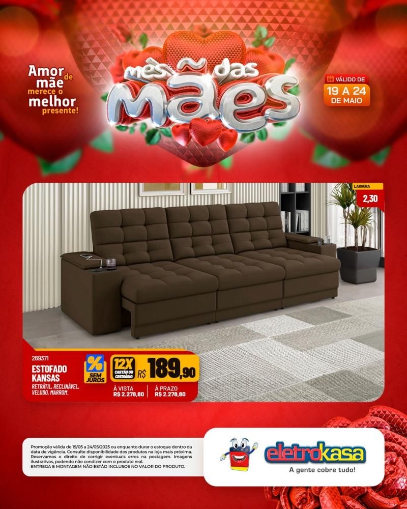Ofertas especiais no mês das Mães, nas Lojas eletroKasa, em Rolim de Moura Ofertas especiais no mês das Mães, nas Lojas eletroKasa, em Rolim de Moura