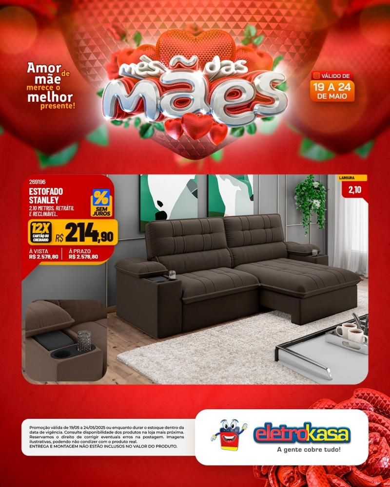 Ofertas especiais no mês das Mães, nas Lojas eletroKasa, em Rolim de Moura Ofertas especiais no mês das Mães, nas Lojas eletroKasa, em Rolim de Moura