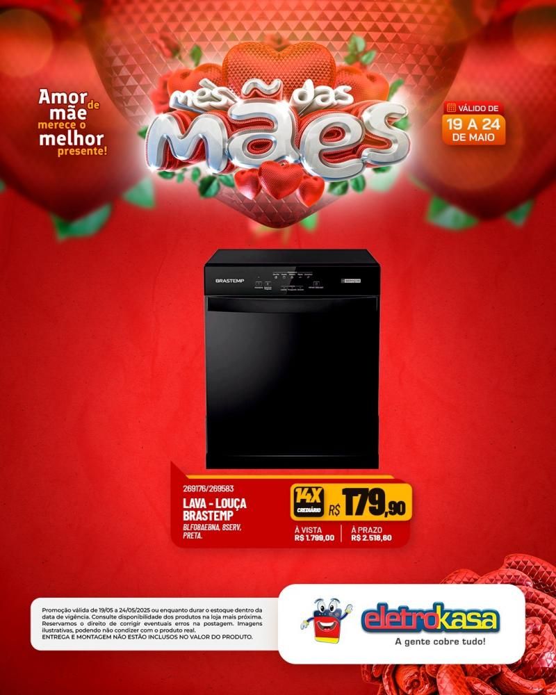 Ofertas especiais no mês das Mães, nas Lojas eletroKasa, em Rolim de Moura Ofertas especiais no mês das Mães, nas Lojas eletroKasa, em Rolim de Moura