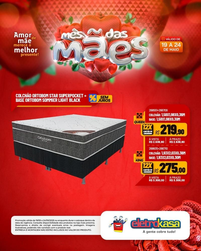 Ofertas especiais no mês das Mães, nas Lojas eletroKasa, em Rolim de Moura Ofertas especiais no mês das Mães, nas Lojas eletroKasa, em Rolim de Moura