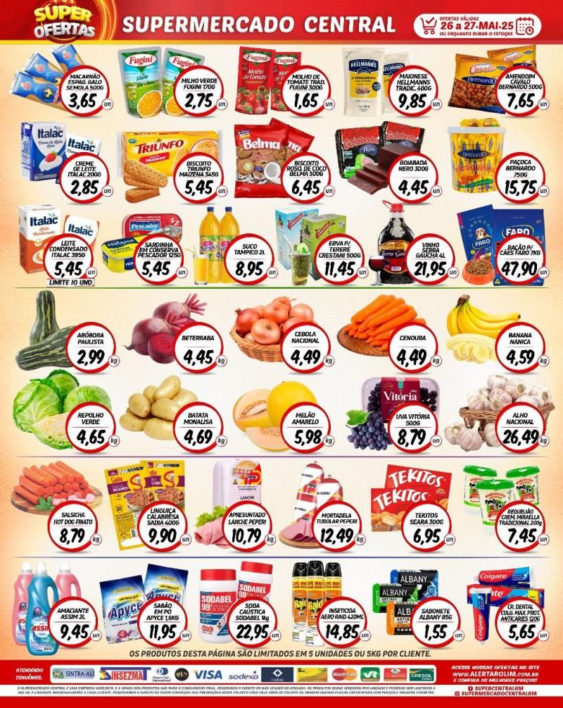 Ofertas Supermercado Central de Rolim de Moura Ofertas Supermercado Central de Rolim de Moura