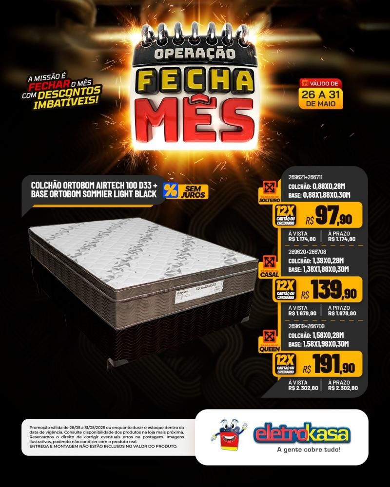 OPERAÇÃO FECHA MÊS, nas Lojas eletroKasa, em Rolim de Moura OPERAÇÃO FECHA MÊS, nas Lojas eletroKasa, em Rolim de Moura