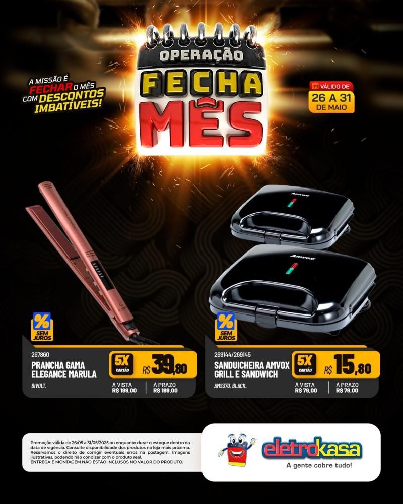 OPERAÇÃO FECHA MÊS, nas Lojas eletroKasa, em Rolim de Moura OPERAÇÃO FECHA MÊS, nas Lojas eletroKasa, em Rolim de Moura