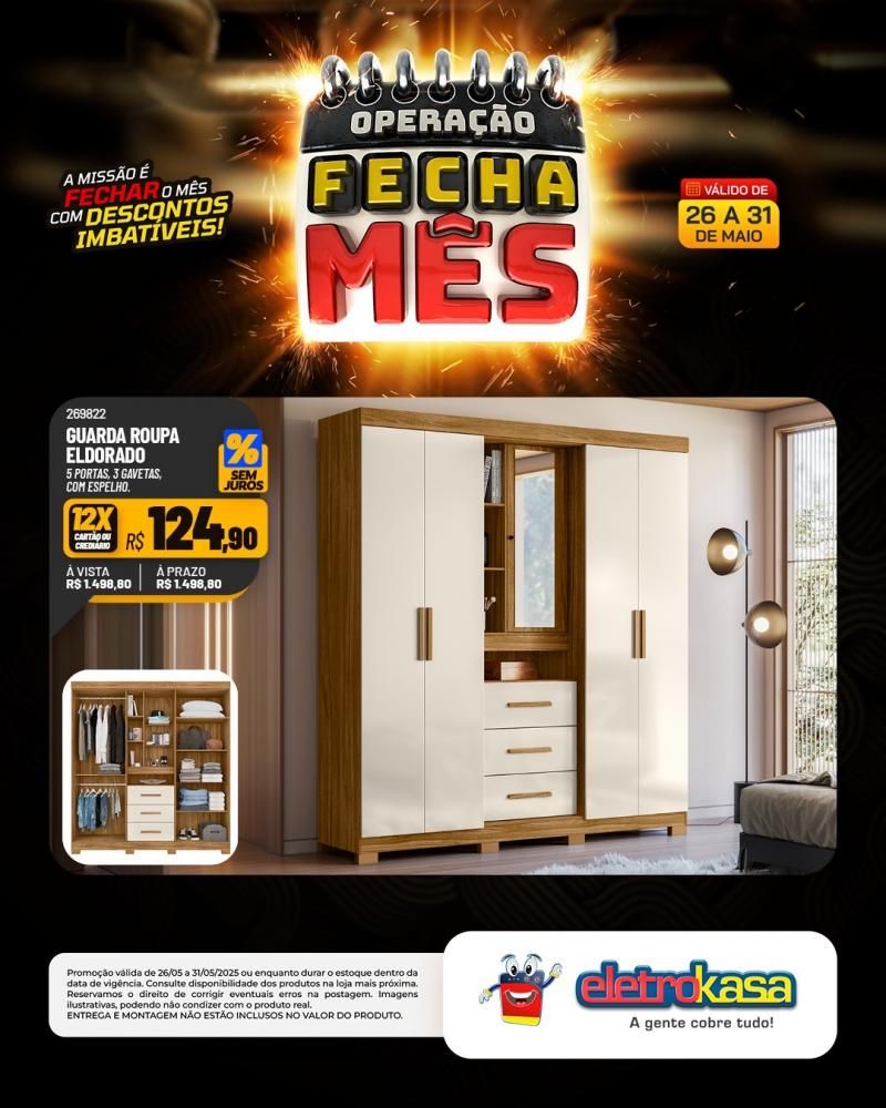 OPERAÇÃO FECHA MÊS, nas Lojas eletroKasa, em Rolim de Moura OPERAÇÃO FECHA MÊS, nas Lojas eletroKasa, em Rolim de Moura