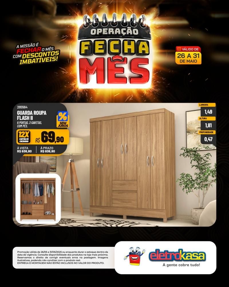 OPERAÇÃO FECHA MÊS, nas Lojas eletroKasa, em Rolim de Moura OPERAÇÃO FECHA MÊS, nas Lojas eletroKasa, em Rolim de Moura