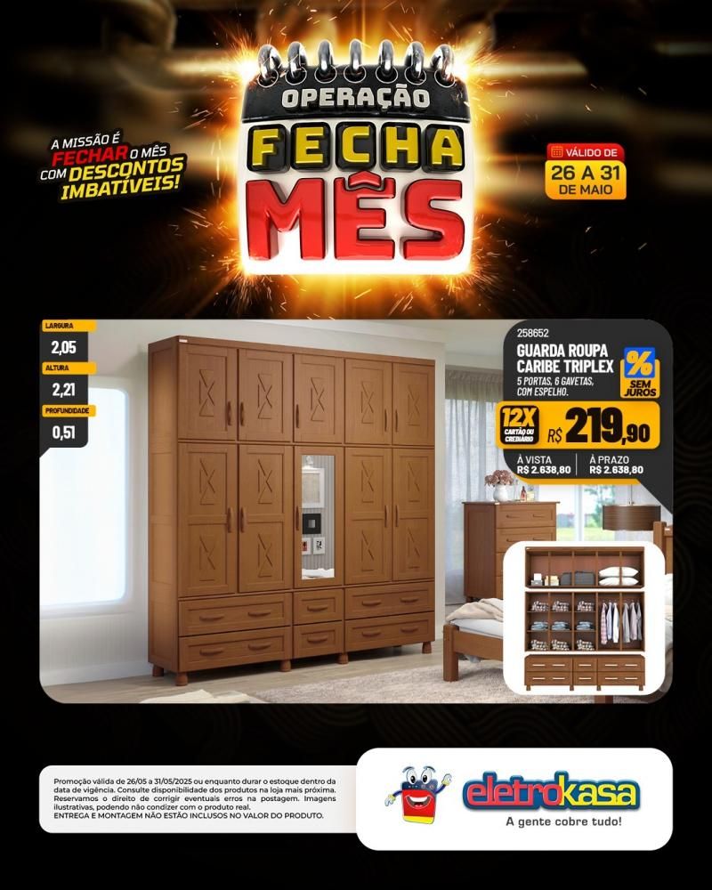 OPERAÇÃO FECHA MÊS, nas Lojas eletroKasa, em Rolim de Moura OPERAÇÃO FECHA MÊS, nas Lojas eletroKasa, em Rolim de Moura