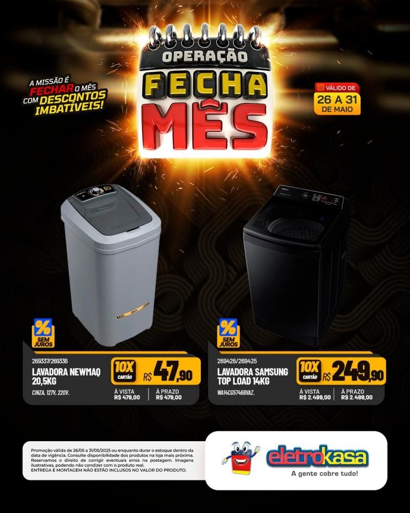 OPERAÇÃO FECHA MÊS, nas Lojas eletroKasa, em Rolim de Moura OPERAÇÃO FECHA MÊS, nas Lojas eletroKasa, em Rolim de Moura