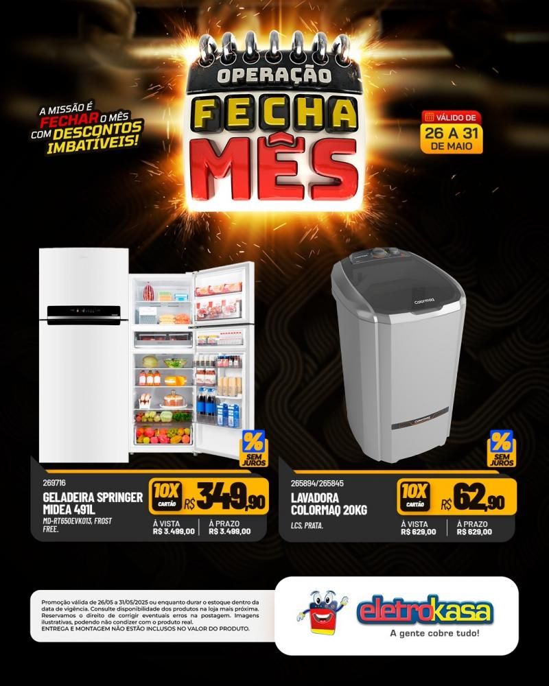 OPERAÇÃO FECHA MÊS, nas Lojas eletroKasa, em Rolim de Moura OPERAÇÃO FECHA MÊS, nas Lojas eletroKasa, em Rolim de Moura