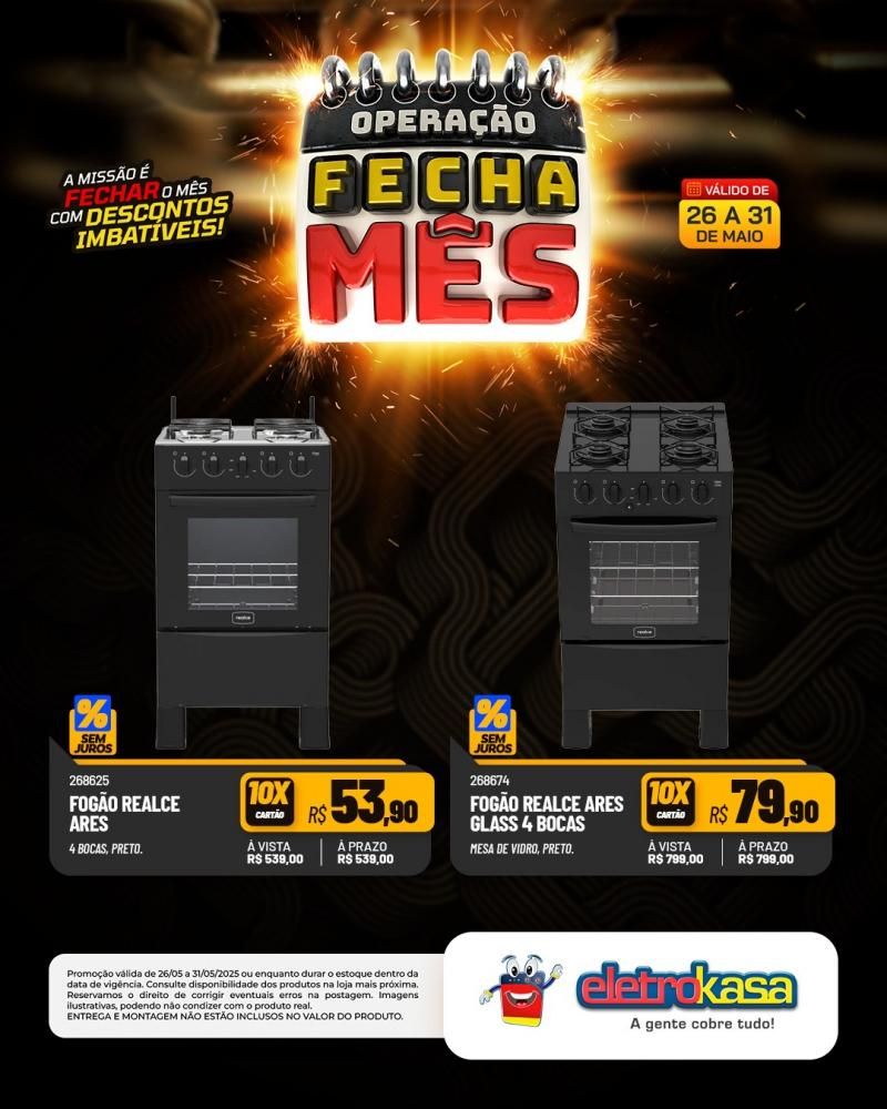 OPERAÇÃO FECHA MÊS, nas Lojas eletroKasa, em Rolim de Moura OPERAÇÃO FECHA MÊS, nas Lojas eletroKasa, em Rolim de Moura