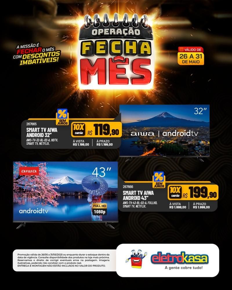 OPERAÇÃO FECHA MÊS, nas Lojas eletroKasa, em Rolim de Moura OPERAÇÃO FECHA MÊS, nas Lojas eletroKasa, em Rolim de Moura