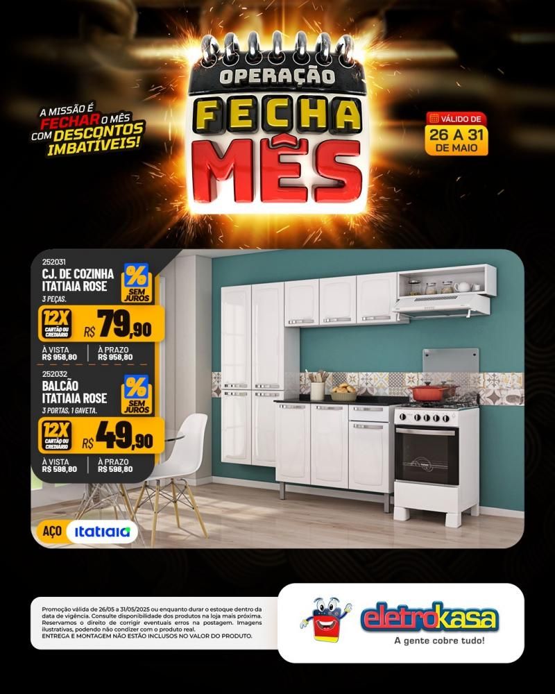 OPERAÇÃO FECHA MÊS, nas Lojas eletroKasa, em Rolim de Moura OPERAÇÃO FECHA MÊS, nas Lojas eletroKasa, em Rolim de Moura