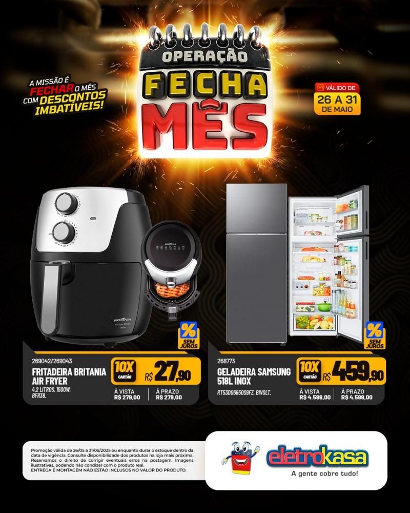 OPERAÇÃO FECHA MÊS, nas Lojas eletroKasa, em Rolim de Moura OPERAÇÃO FECHA MÊS, nas Lojas eletroKasa, em Rolim de Moura