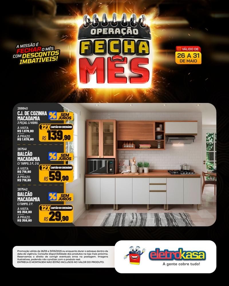 OPERAÇÃO FECHA MÊS, nas Lojas eletroKasa, em Rolim de Moura OPERAÇÃO FECHA MÊS, nas Lojas eletroKasa, em Rolim de Moura