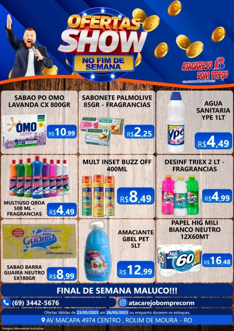 Show de ofertas do final de semana no ATACAREJO BOM PREÇO em Rolim de Moura Show de ofertas do final de semana no ATACAREJO BOM PREÇO em Rolim de Moura