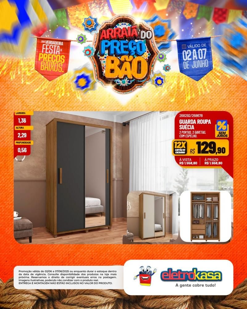 ARRAIÁ DO PREÇO BÃO, nas Lojas eletroKasa, em Rolim de Moura ARRAIÁ DO PREÇO BÃO, nas Lojas eletroKasa, em Rolim de Moura