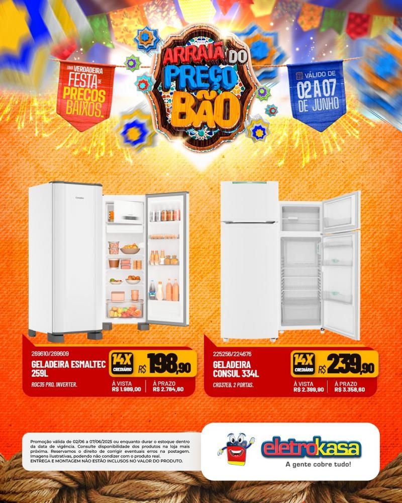 ARRAIÁ DO PREÇO BÃO, nas Lojas eletroKasa, em Rolim de Moura ARRAIÁ DO PREÇO BÃO, nas Lojas eletroKasa, em Rolim de Moura