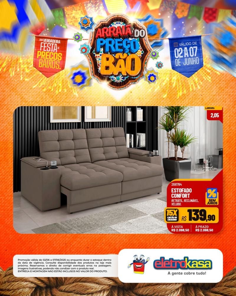 ARRAIÁ DO PREÇO BÃO, nas Lojas eletroKasa, em Rolim de Moura ARRAIÁ DO PREÇO BÃO, nas Lojas eletroKasa, em Rolim de Moura