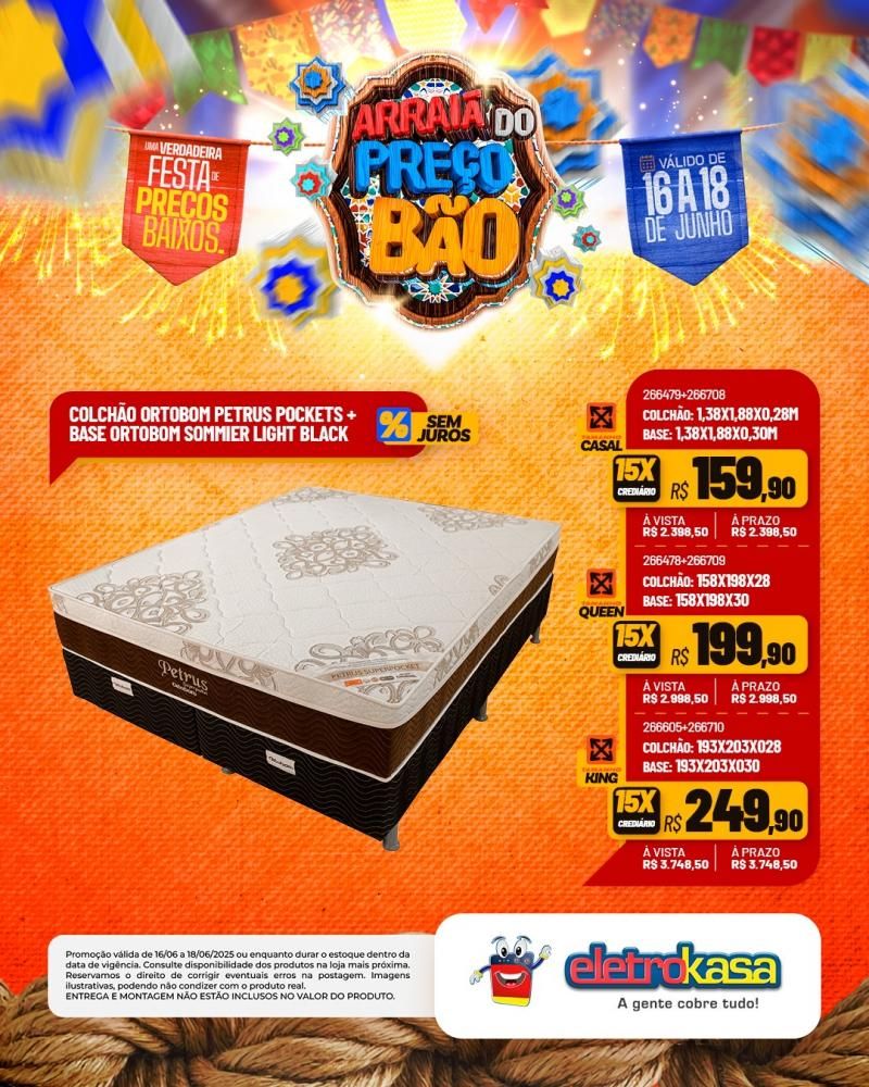 ARRAIÁ DO PREÇO BÃO, nas Lojas eletroKasa, em Rolim de Moura ARRAIÁ DO PREÇO BÃO, nas Lojas eletroKasa, em Rolim de Moura