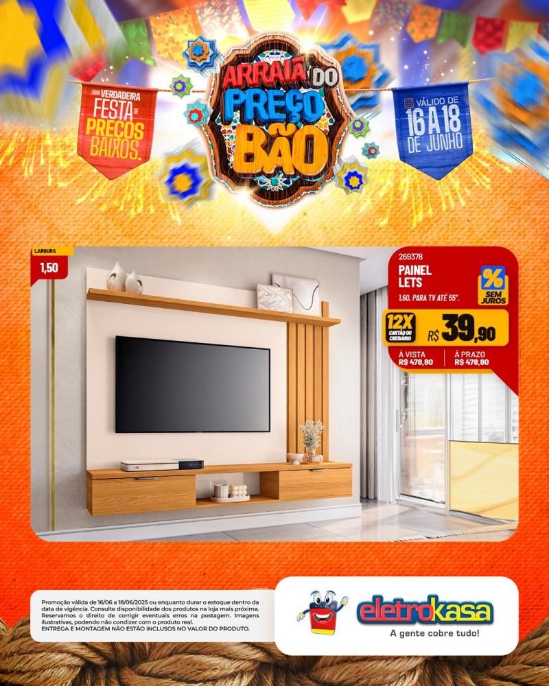 ARRAIÁ DO PREÇO BÃO, nas Lojas eletroKasa, em Rolim de Moura ARRAIÁ DO PREÇO BÃO, nas Lojas eletroKasa, em Rolim de Moura