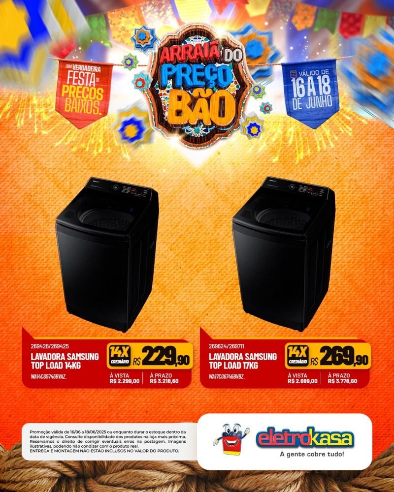 ARRAIÁ DO PREÇO BÃO, nas Lojas eletroKasa, em Rolim de Moura ARRAIÁ DO PREÇO BÃO, nas Lojas eletroKasa, em Rolim de Moura