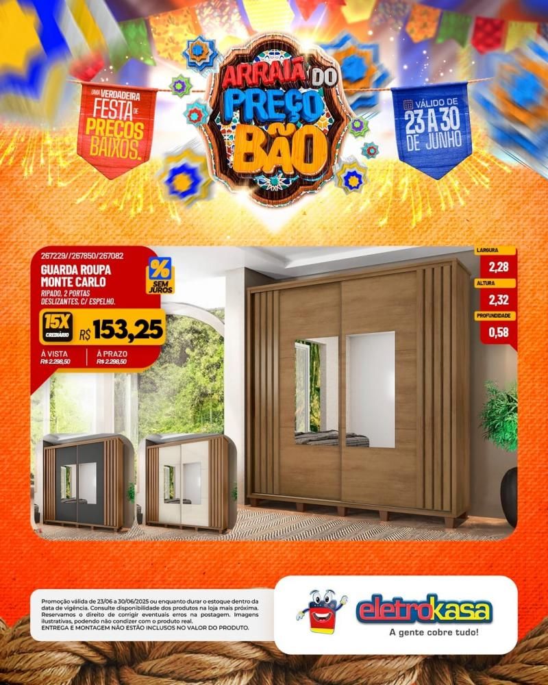 ARRAIÁ DO PREÇO BÃO nas lojas eletroKasa, em Rolim de Moura ARRAIÁ DO PREÇO BÃO nas lojas eletroKasa, em Rolim de Moura