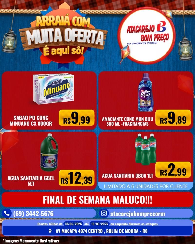 Domingo da economia no ATACAREJO BOM PREÇO, em Rolim de Moura Domingo da economia no ATACAREJO BOM PREÇO, em Rolim de Moura