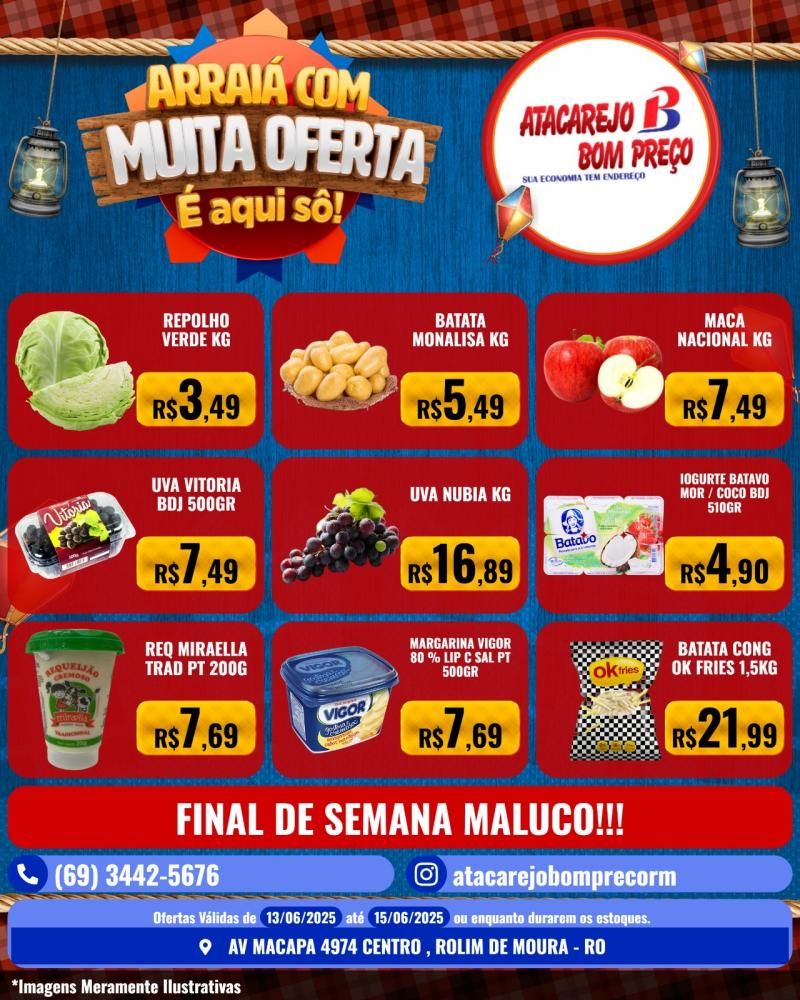 Domingo da economia no ATACAREJO BOM PREÇO, em Rolim de Moura Domingo da economia no ATACAREJO BOM PREÇO, em Rolim de Moura