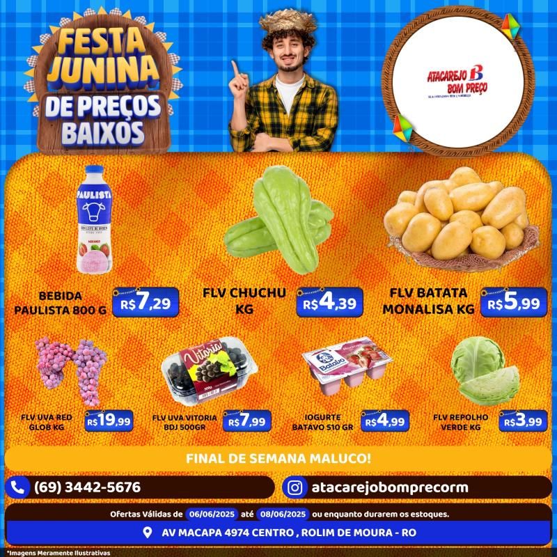 Domingo de ofertas no ATACAREJO BOM PREÇO em Rolim de Moura Domingo de ofertas no ATACAREJO BOM PREÇO em Rolim de Moura