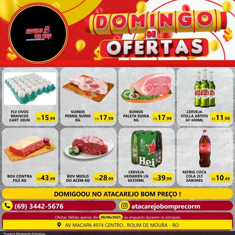 Domingo de ofertas no ATACAREJO BOM PREÇO em Rolim de Moura Domingo de ofertas no ATACAREJO BOM PREÇO em Rolim de Moura