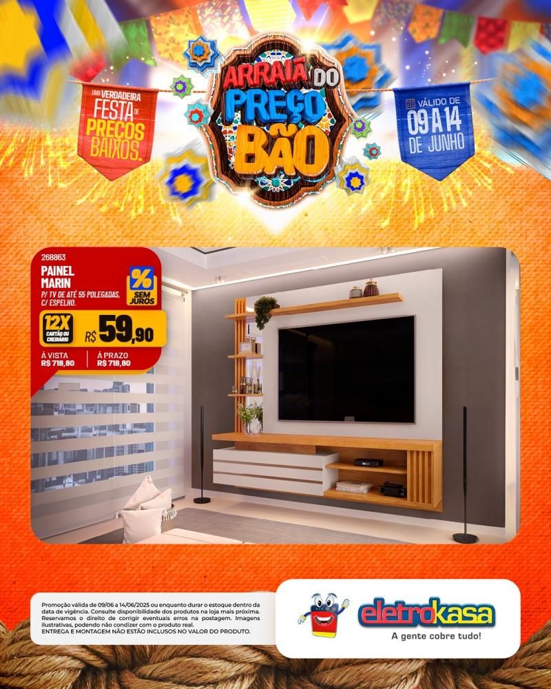 Festa de Preços Baixos, nas Lojas eletroKasa, em Rolim de Moura Festa de Preços Baixos, nas Lojas eletroKasa, em Rolim de Moura