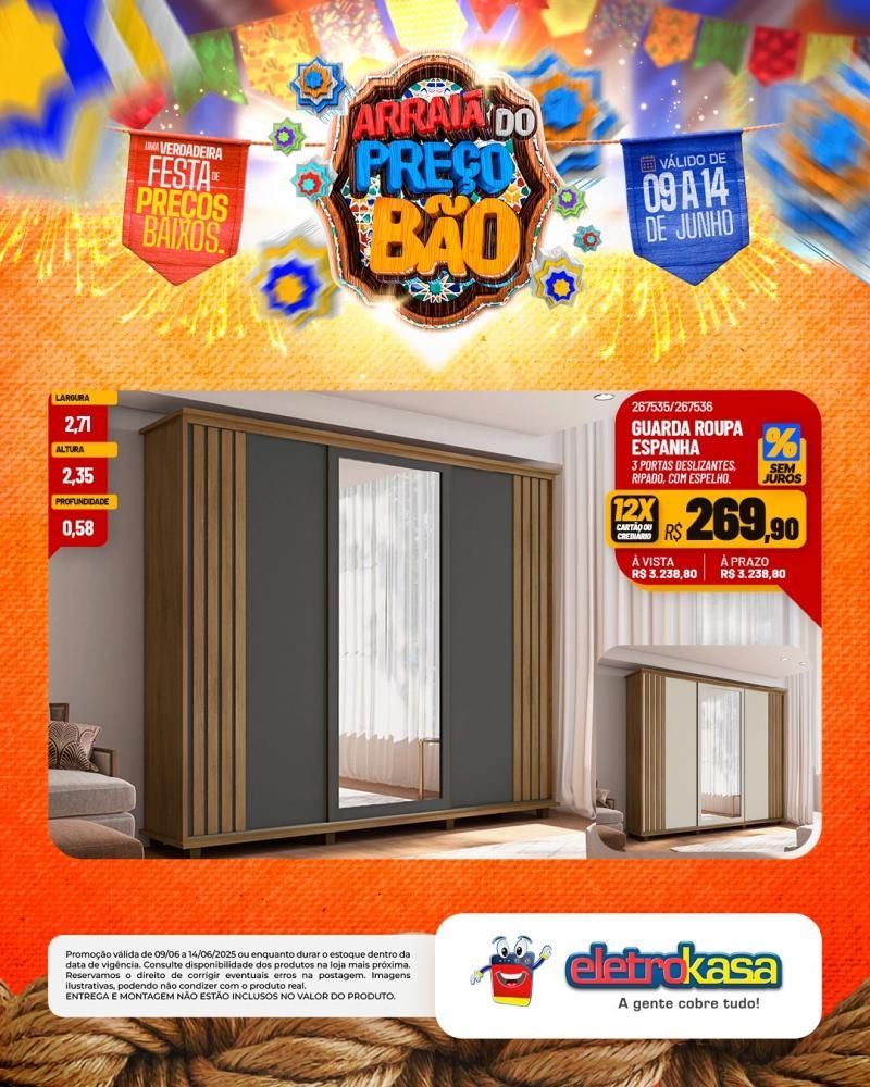 Festa de Preços Baixos, nas Lojas eletroKasa, em Rolim de Moura Festa de Preços Baixos, nas Lojas eletroKasa, em Rolim de Moura