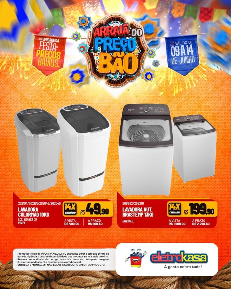 Festa de Preços Baixos, nas Lojas eletroKasa, em Rolim de Moura Festa de Preços Baixos, nas Lojas eletroKasa, em Rolim de Moura