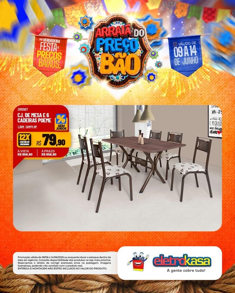 Festa de Preços Baixos, nas Lojas eletroKasa, em Rolim de Moura Festa de Preços Baixos, nas Lojas eletroKasa, em Rolim de Moura