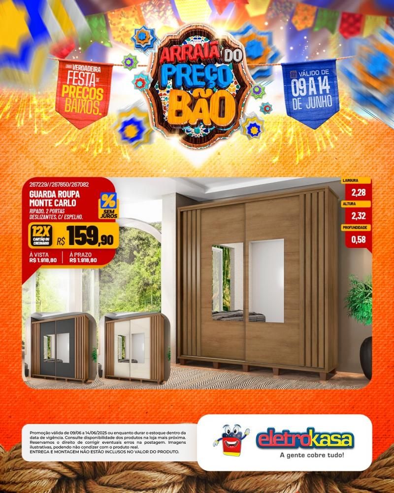 Festa de Preços Baixos, nas Lojas eletroKasa, em Rolim de Moura Festa de Preços Baixos, nas Lojas eletroKasa, em Rolim de Moura