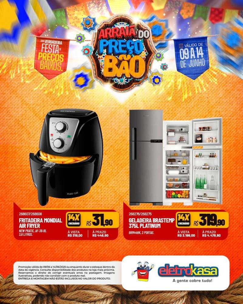 Festa de Preços Baixos, nas Lojas eletroKasa, em Rolim de Moura Festa de Preços Baixos, nas Lojas eletroKasa, em Rolim de Moura