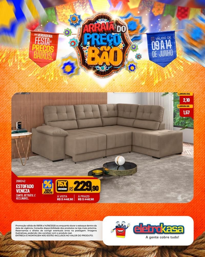 Festa de Preços Baixos, nas Lojas eletroKasa, em Rolim de Moura Festa de Preços Baixos, nas Lojas eletroKasa, em Rolim de Moura