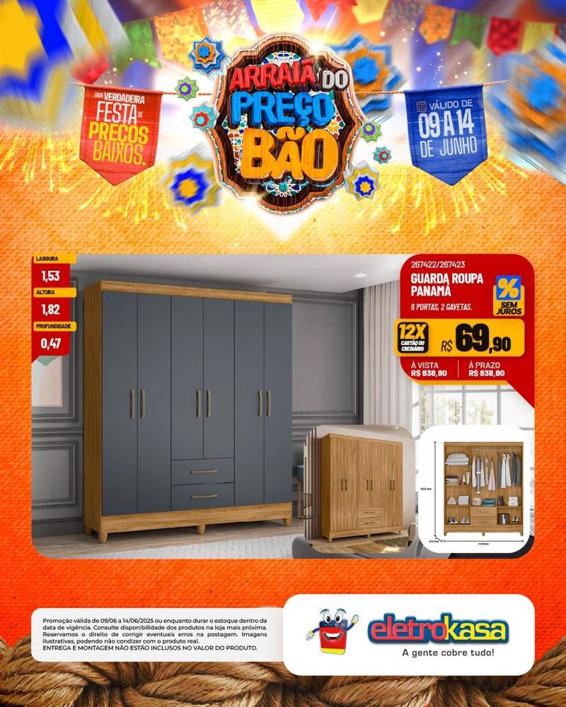 Festa de Preços Baixos, nas Lojas eletroKasa, em Rolim de Moura Festa de Preços Baixos, nas Lojas eletroKasa, em Rolim de Moura