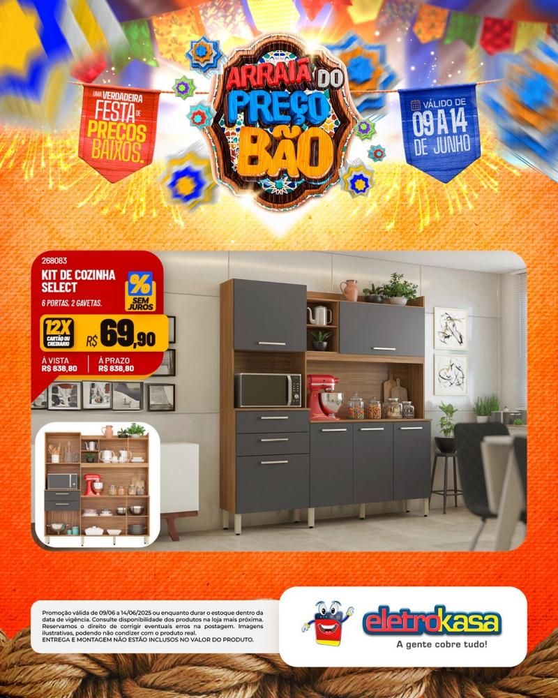 Festa de Preços Baixos, nas Lojas eletroKasa, em Rolim de Moura Festa de Preços Baixos, nas Lojas eletroKasa, em Rolim de Moura