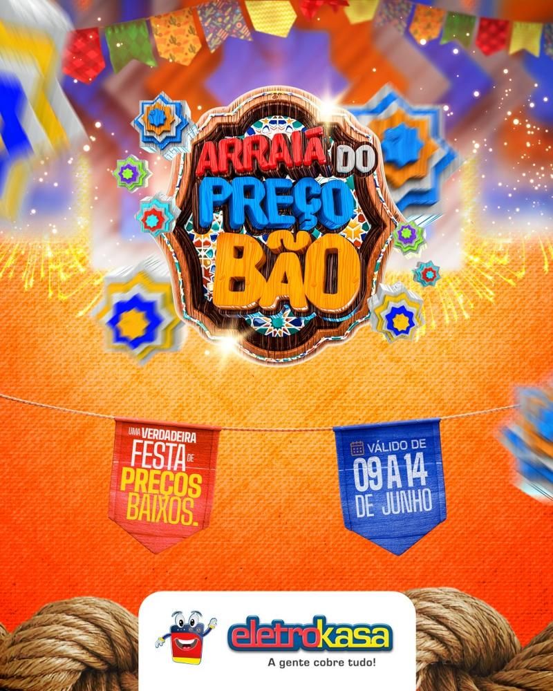 Festa de Preços Baixos, nas Lojas eletroKasa, em Rolim de Moura Festa de Preços Baixos, nas Lojas eletroKasa, em Rolim de Moura