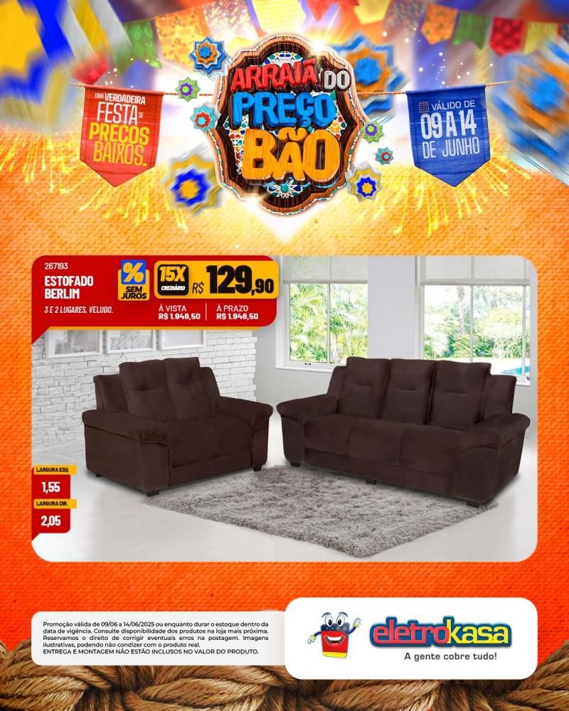 Festa de Preços Baixos, nas Lojas eletroKasa, em Rolim de Moura Festa de Preços Baixos, nas Lojas eletroKasa, em Rolim de Moura