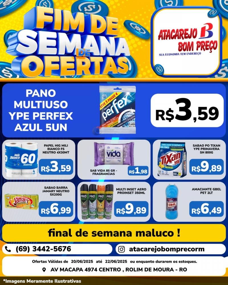 FIM DE SEMANA DE OFERTAS no ATACAREJO BOM PREÇO, em Rolim de Moura FIM DE SEMANA DE OFERTAS no ATACAREJO BOM PREÇO, em Rolim de Moura