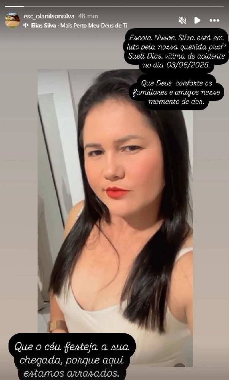 Professora morre após quatro dias internada em decorrência de acidente em Rolim de Moura Professora morre após quatro dias internada em decorrência de acidente em Rolim de Moura