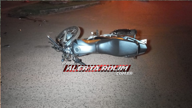 Acidente entre carro e moto é registrado no bairro Planalto em Rolim de Moura Acidente entre carro e moto é registrado no bairro Planalto em Rolim de Moura