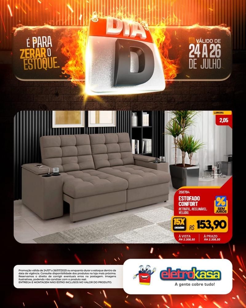 É para zerar o estoque - Dia D nas lojas eletroKasa, em Rolim De Moura É para zerar o estoque - Dia D nas lojas eletroKasa, em Rolim De Moura