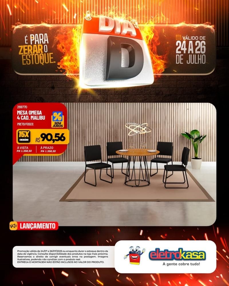 É para zerar o estoque - Dia D nas lojas eletroKasa, em Rolim De Moura É para zerar o estoque - Dia D nas lojas eletroKasa, em Rolim De Moura