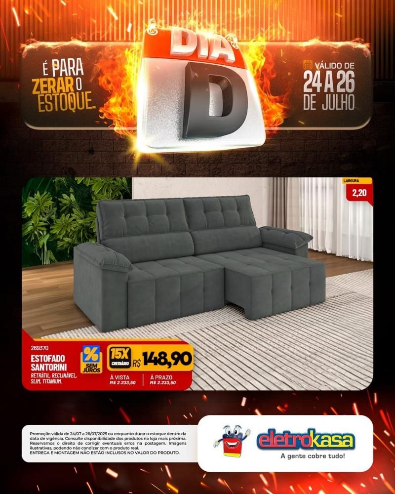 É para zerar o estoque - Dia D nas lojas eletroKasa, em Rolim De Moura É para zerar o estoque - Dia D nas lojas eletroKasa, em Rolim De Moura