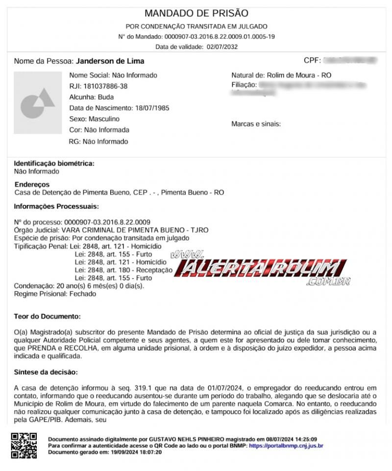 Em horário de folga, Policial militar de Rolim de Moura reconhece e ajuda prender foragido condenado a mais de 20 anos, em Cacoal Em horário de folga, Policial militar de Rolim de Moura reconhece e ajuda prender foragido condenado a mais de 20 anos, em Cacoal