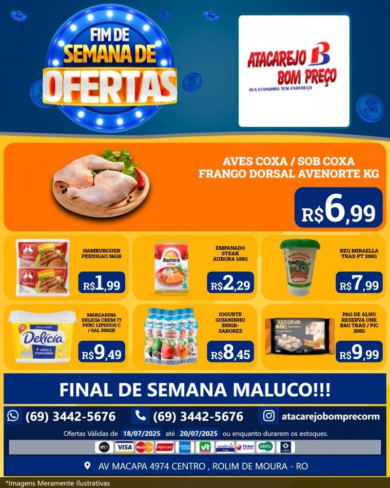 FIM DE SEMANA DE OFERTAS no ATACAREJO BOM PREÇO, em Rolim de Moura FIM DE SEMANA DE OFERTAS no ATACAREJO BOM PREÇO, em Rolim de Moura