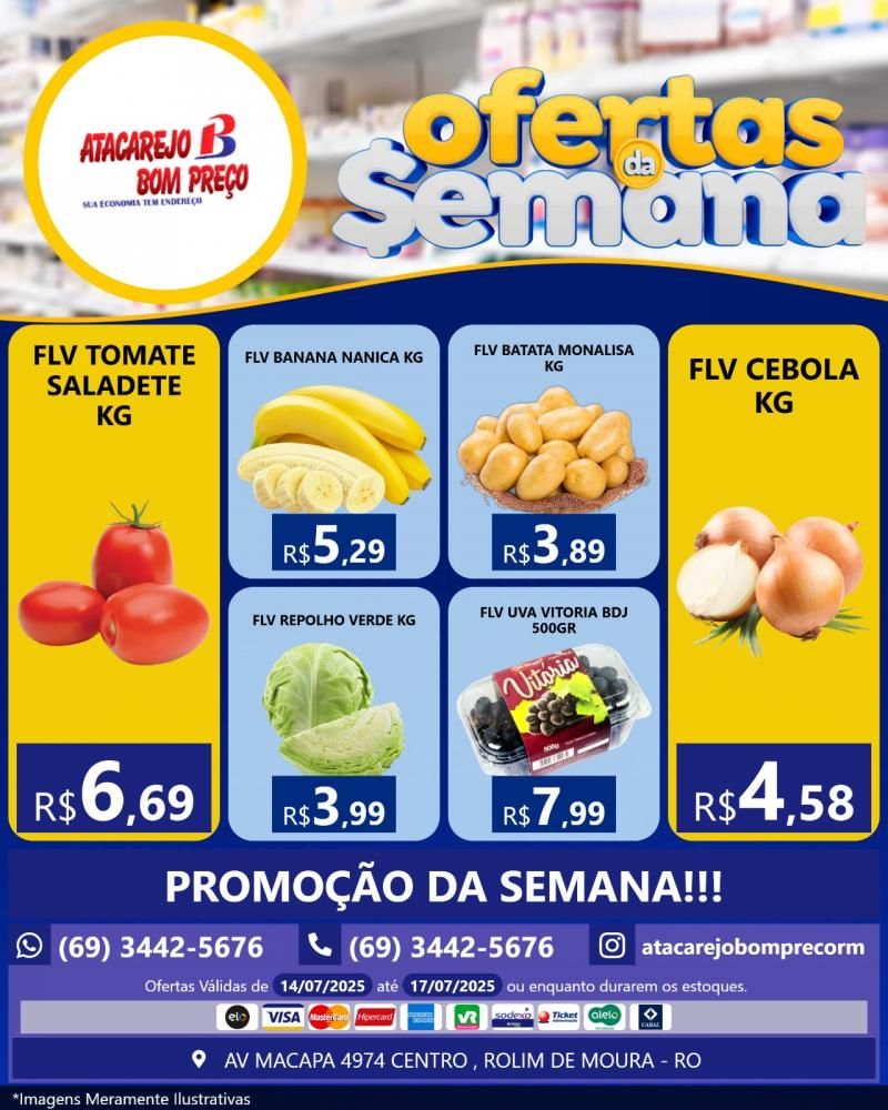 OFERTAS DA SEMANA no ATACAREJO BOM PREÇO, em Rolim de Moura OFERTAS DA SEMANA no ATACAREJO BOM PREÇO, em Rolim de Moura