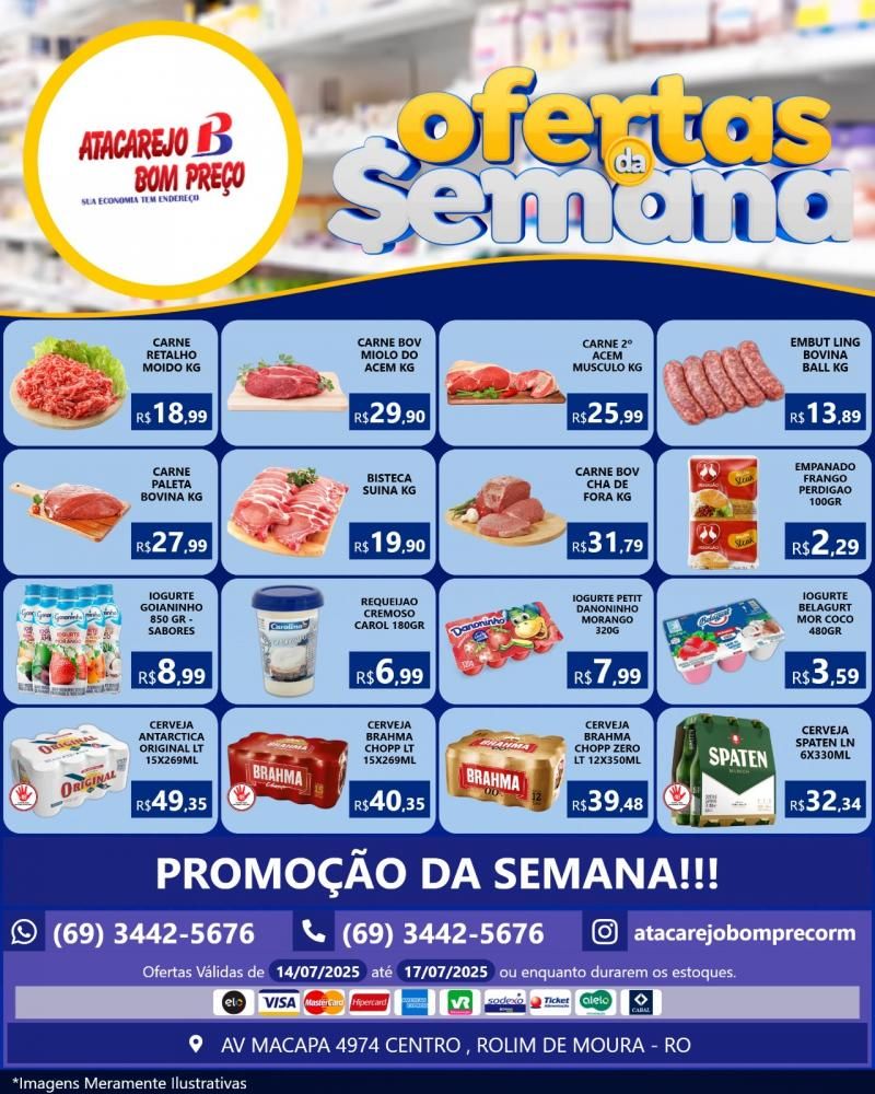 OFERTAS DA SEMANA no ATACAREJO BOM PREÇO, em Rolim de Moura OFERTAS DA SEMANA no ATACAREJO BOM PREÇO, em Rolim de Moura